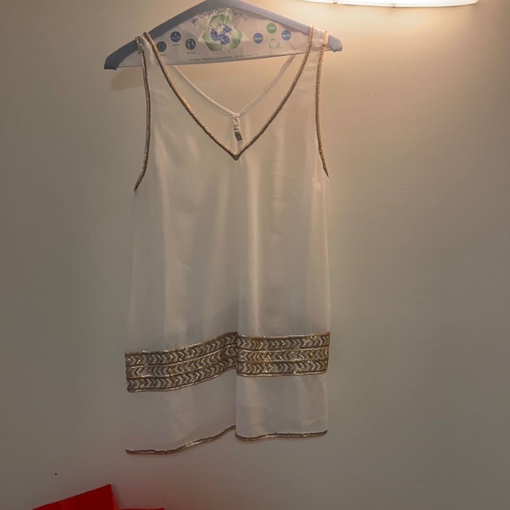 Going out tank with sequins worn once